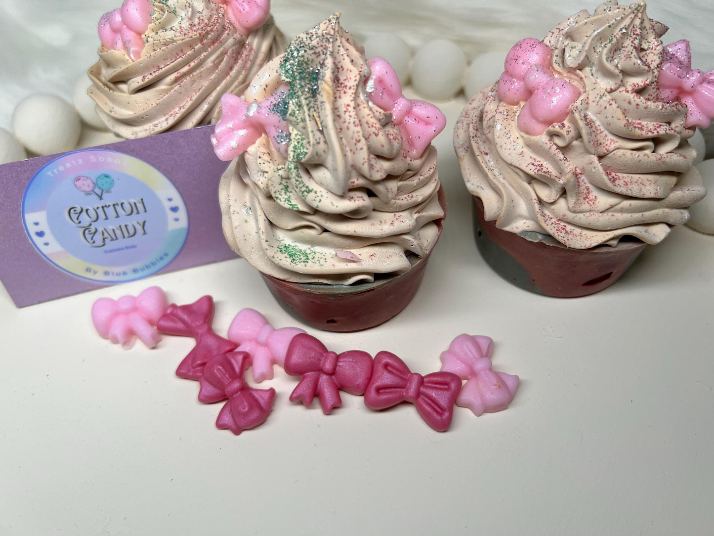 Cotton Candy scented Soap Cupcakes