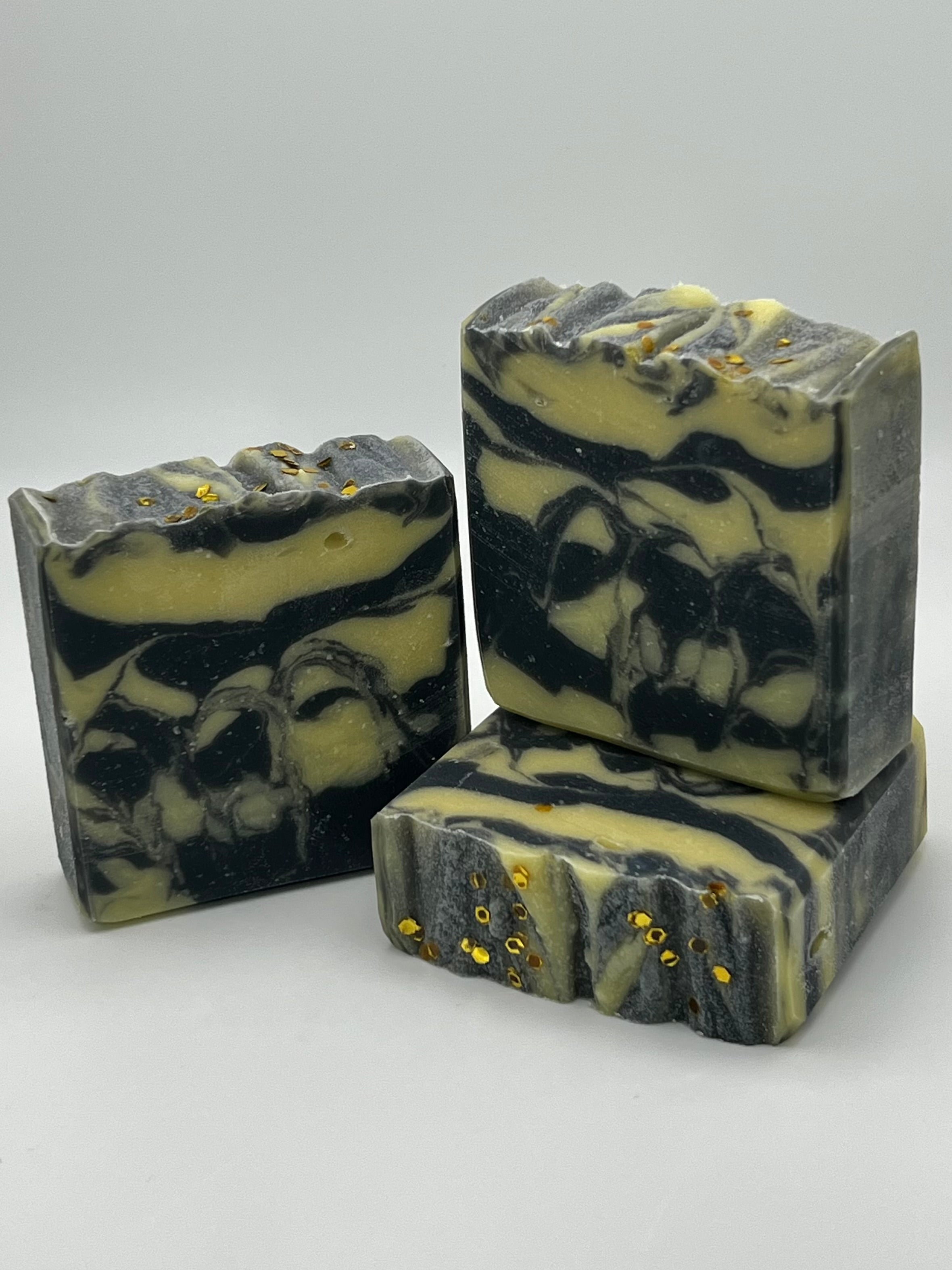 Hufflepuff/Steelers Triple Butter Bar Soap with Silk